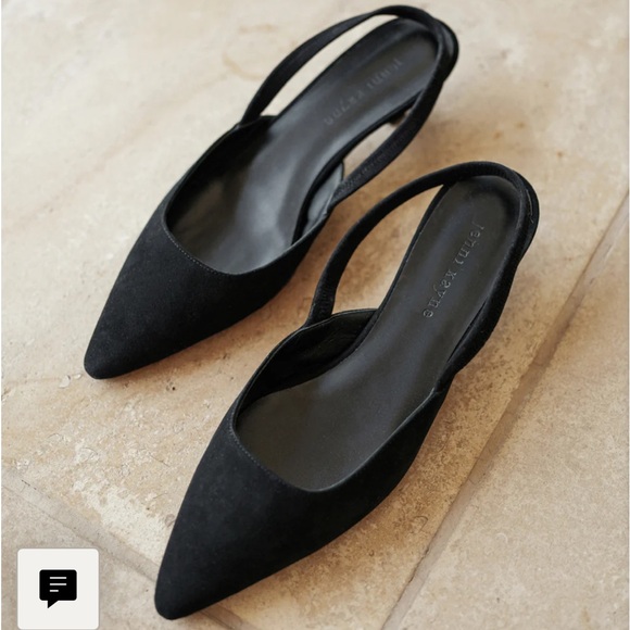 Jenni Kayne Shoes - Jenni Kayne black suede kitten heel size 8